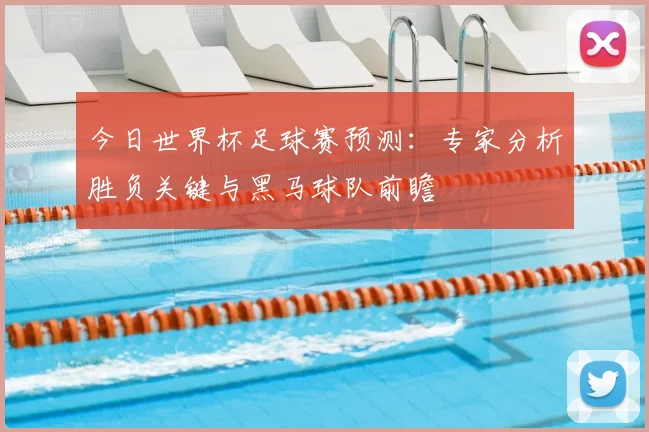 今日世界杯足球赛预测：专家分析胜负关键与黑马球队前瞻